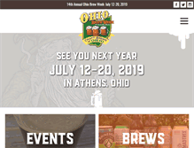 Tablet Screenshot of ohiobrewweek.com